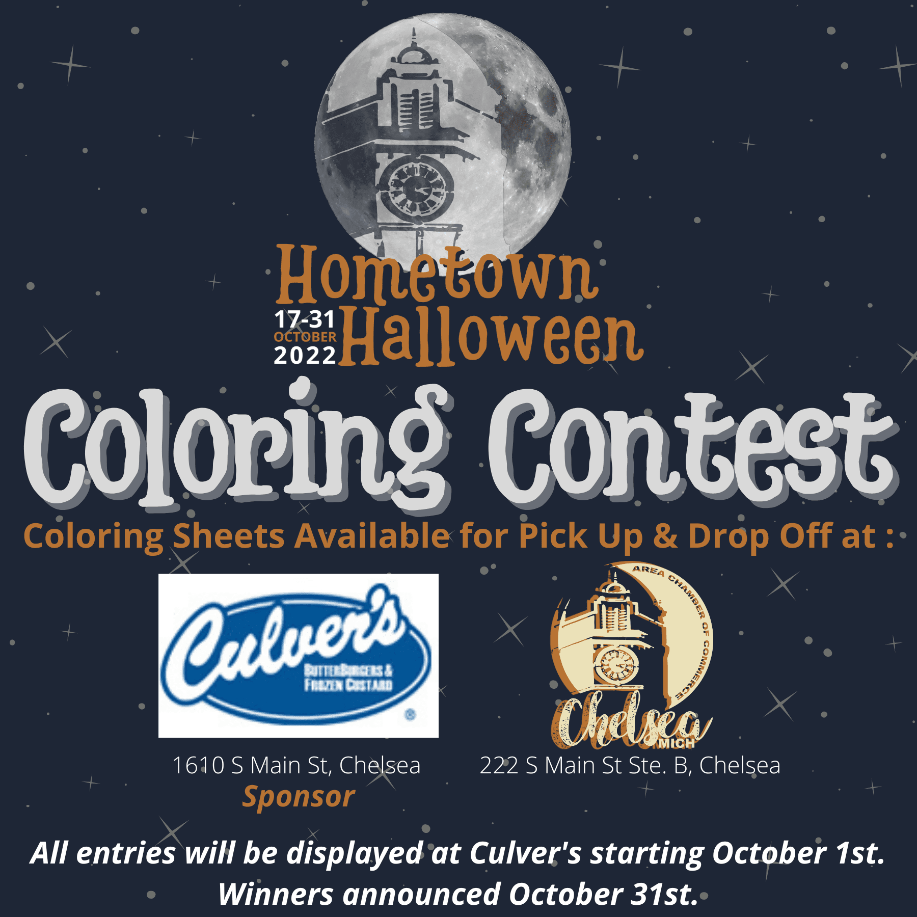 Hometown Halloween Coloring Contest