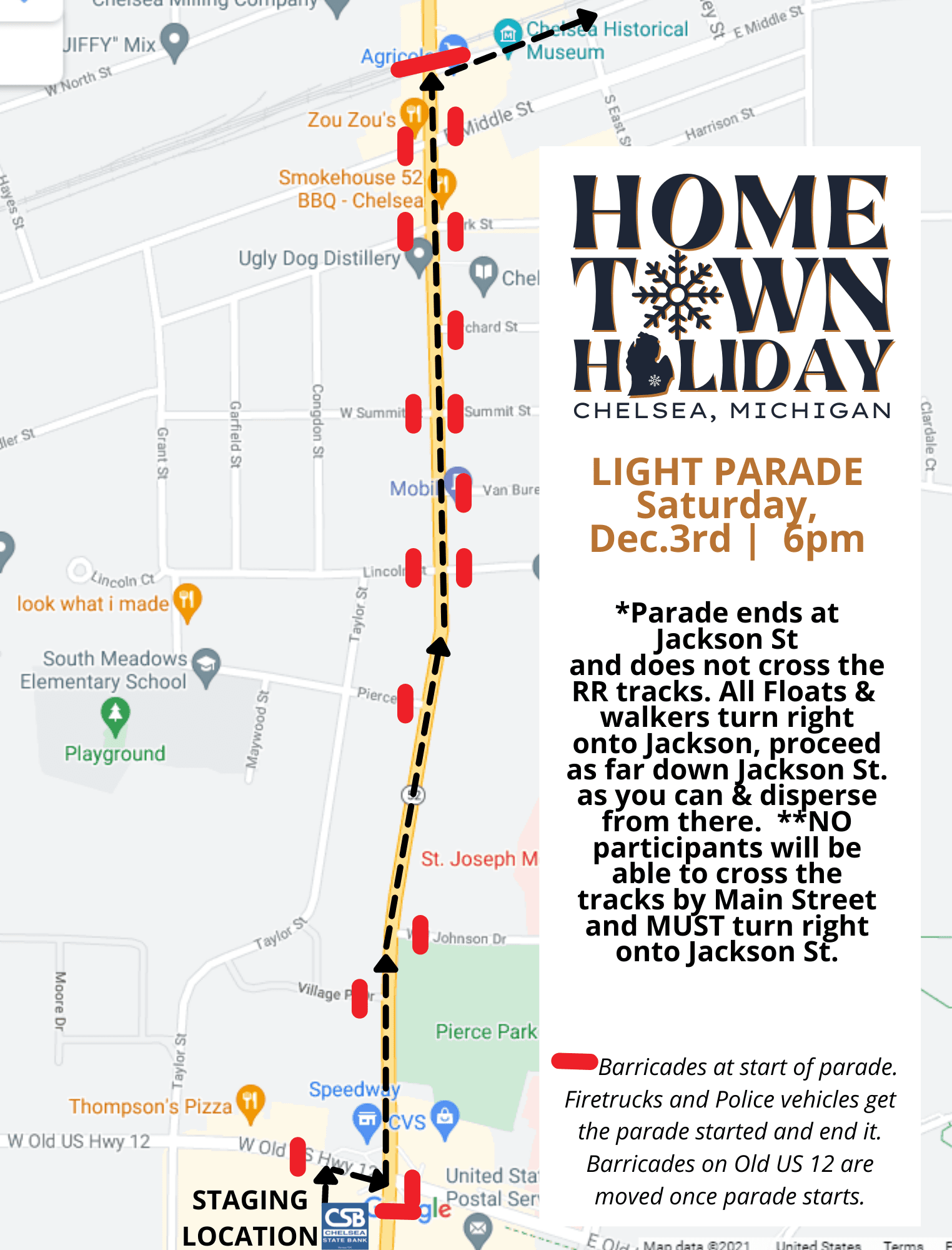 Hometown Holiday | Light Parade | Chelsea Michigan | chelseamich.com