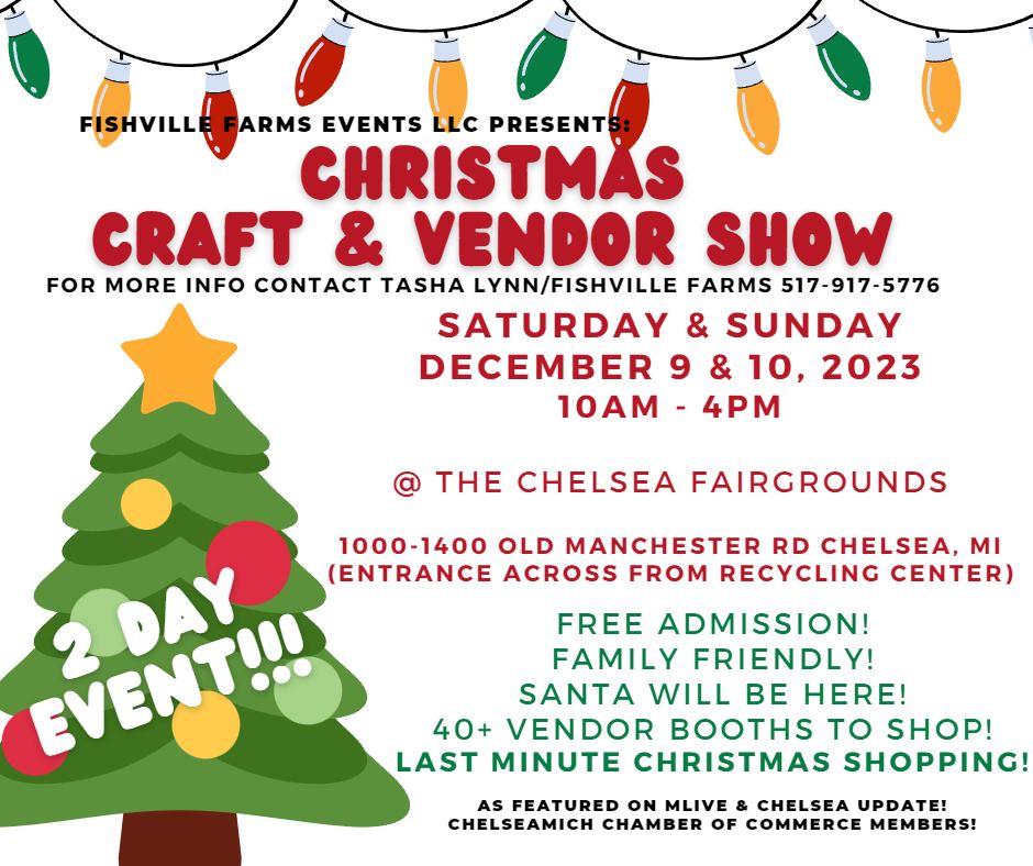 Fishville Farms Christmas Craft Vendor Show 2 DAY EVENT SAT