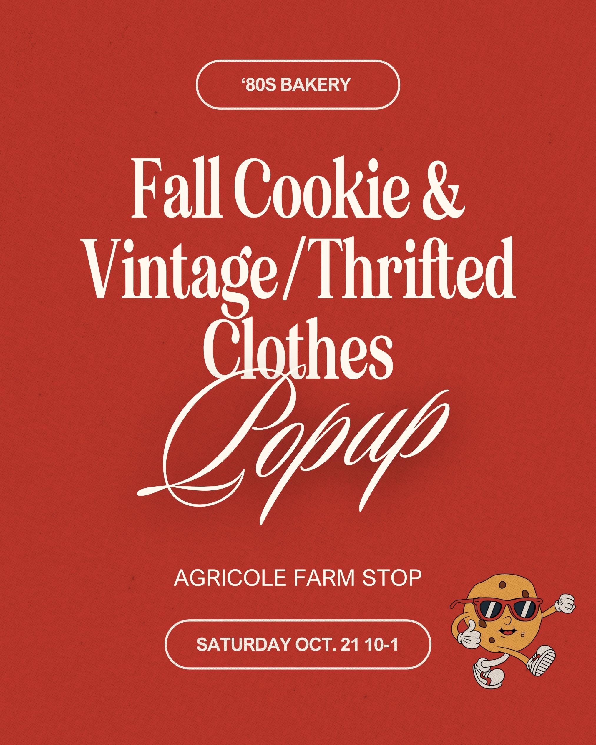 Fall Cookie & Vintage/Thrifted Clothes PopUp Chelsea Michigan