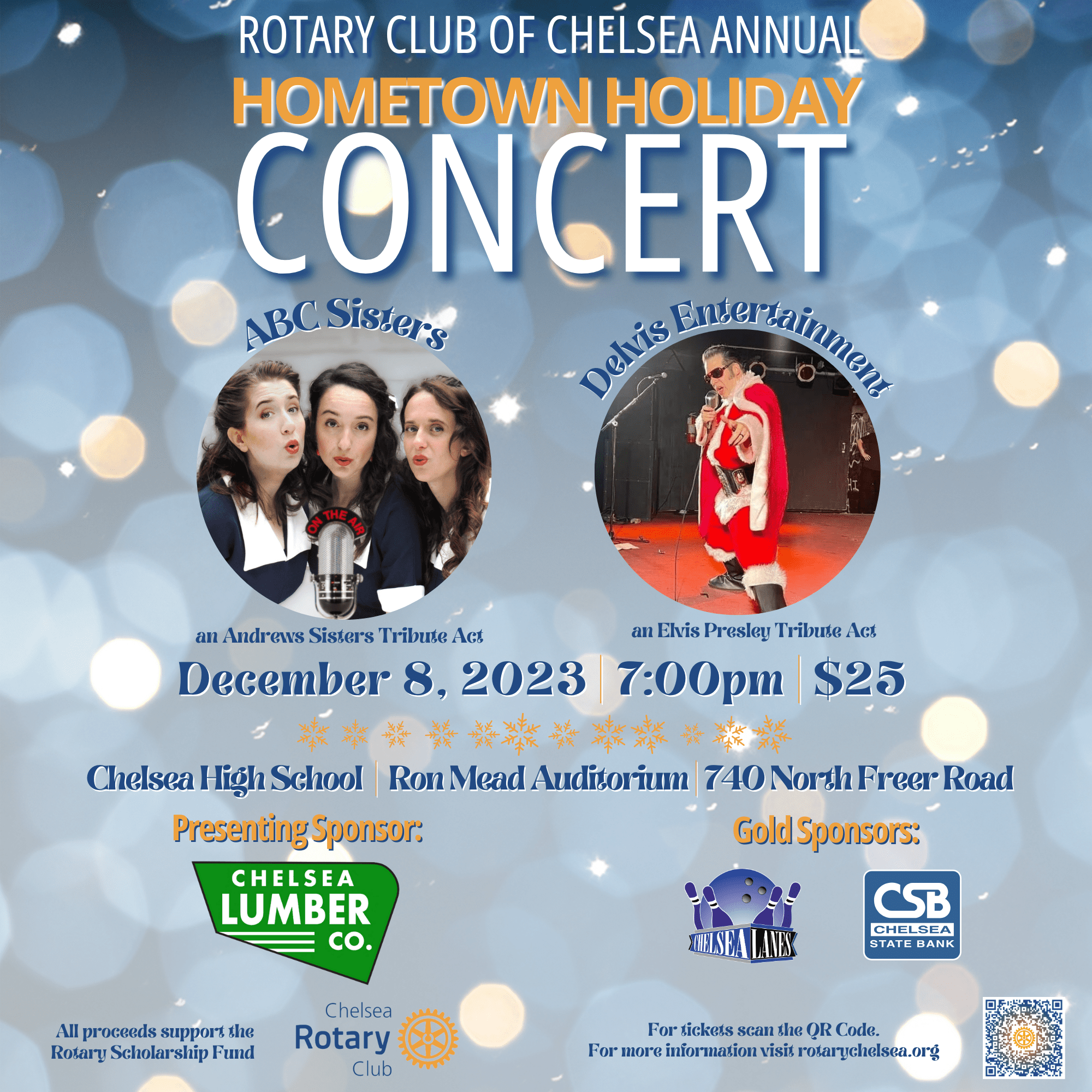 Rotary's Annual Hometown Holiday Concert, Chelsea Michigan